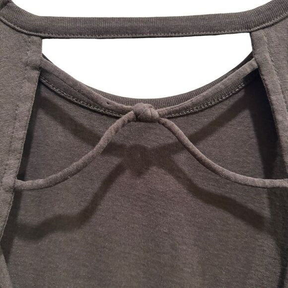 Chaser Vintage Jersey Knotted Drape Back Shirttail Tank Relaxed Medium - Picture 4 of 8